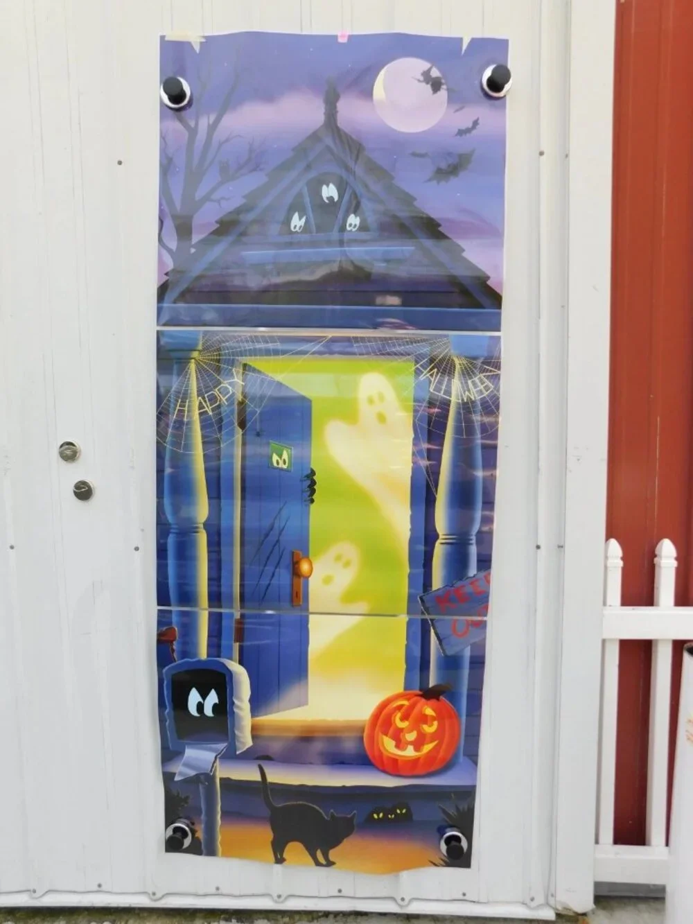 Holiday Doors HALLOWEEN Waterproof Door Cover Spooky House ! NEW